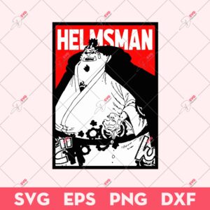 Jimbe The Helmsman SVG, One Piece SVG, Anime SVG