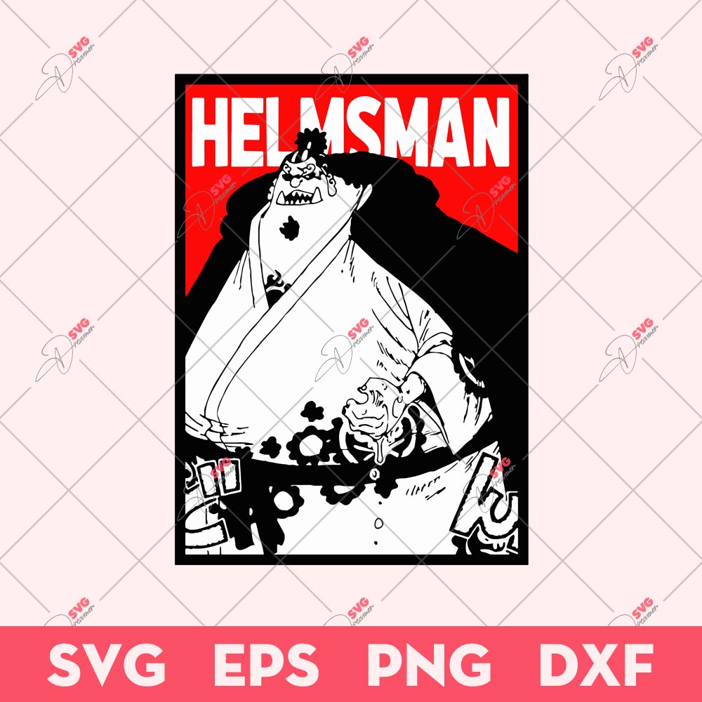 Jimbe The Helmsman SVG, One Piece SVG, Anime SVG