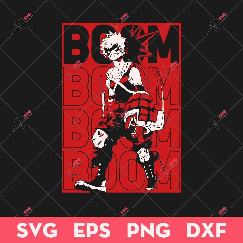 Katsuki Bakugo SVG, Kacchan SVG, My Hero Academia SVG, Anime SVG