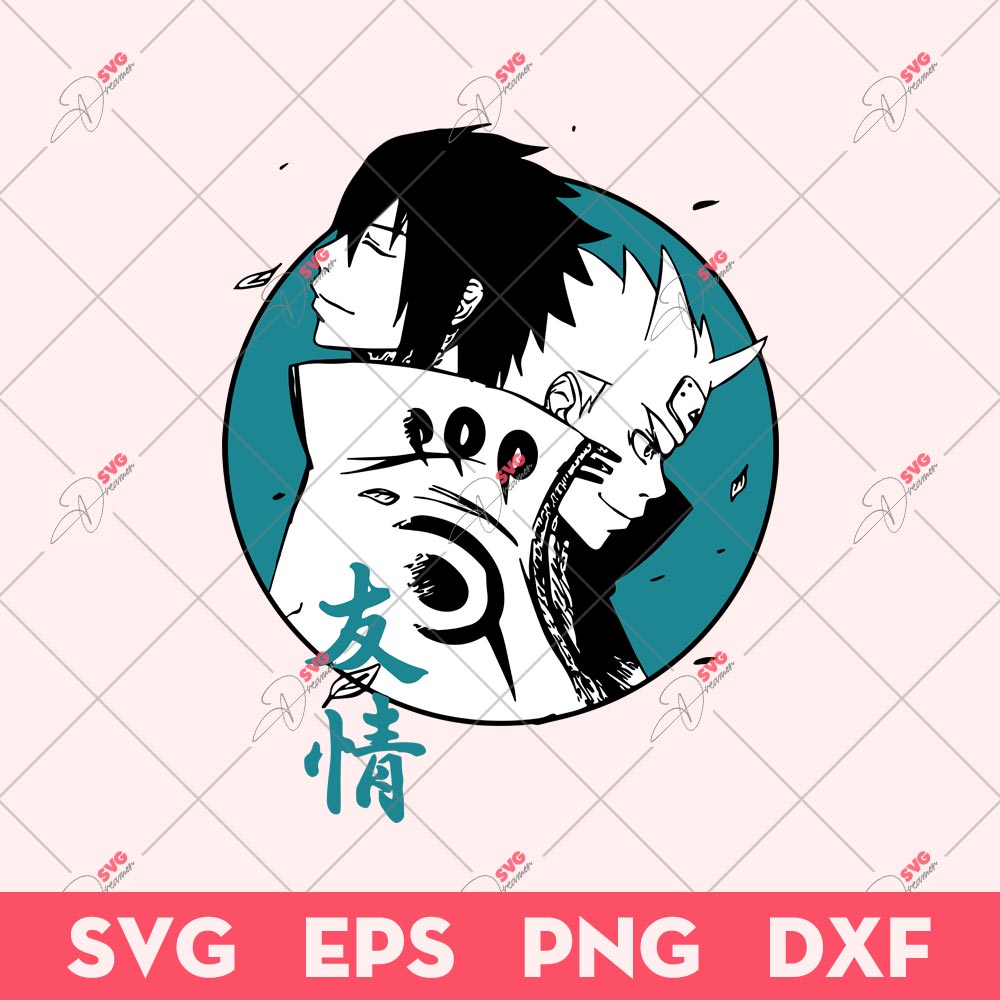Naruto And Sasuke Friendship SVG, Naruto SVG, Anime SVG