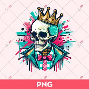 Preppy Skeleton PNG, Skeleton Fullcolor PNG, Skull PNG Sublimation