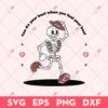 Preppy Skeleton Sticker SVG