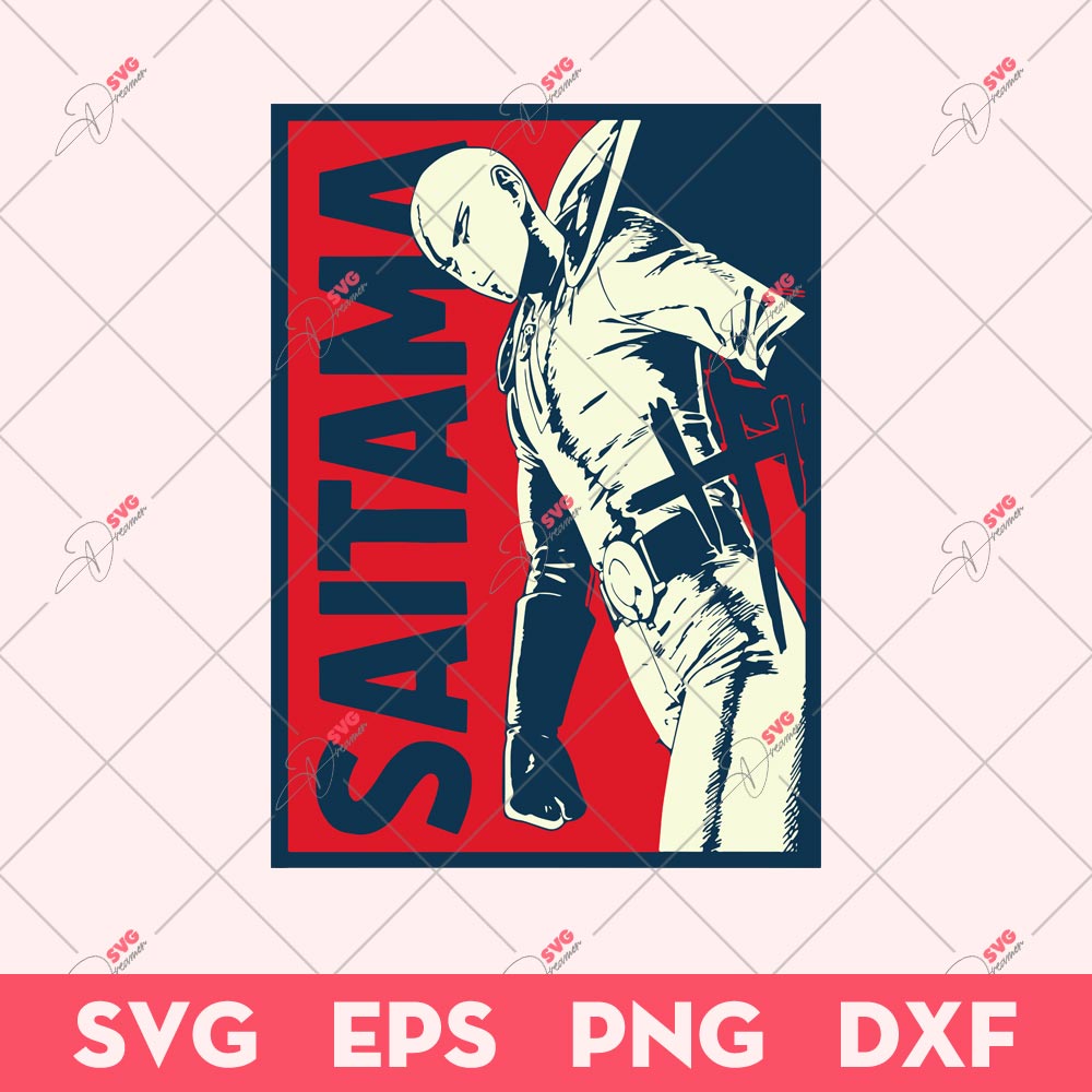Saitama SVG, One-Punch Man SVG, Anime SVG