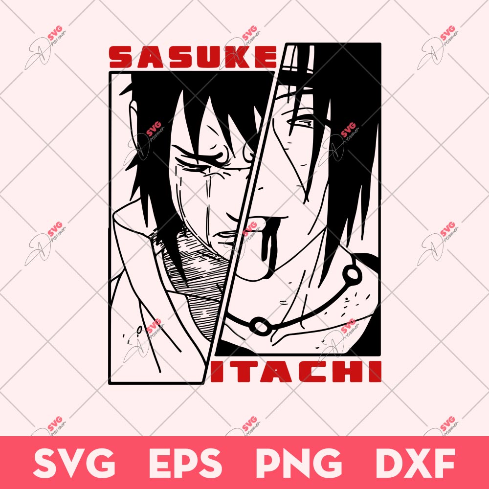 Sasuke And Itachi SVG, Naruto SVG, Anime SVG