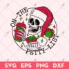 Skeleton Santa SVG, Skeleton Santa On The Petty List SVG, Skeleton Christmas SVG