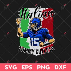 Tommy Devito SVG, Tommy Cutlets Colorful SVG, New York Football SVG