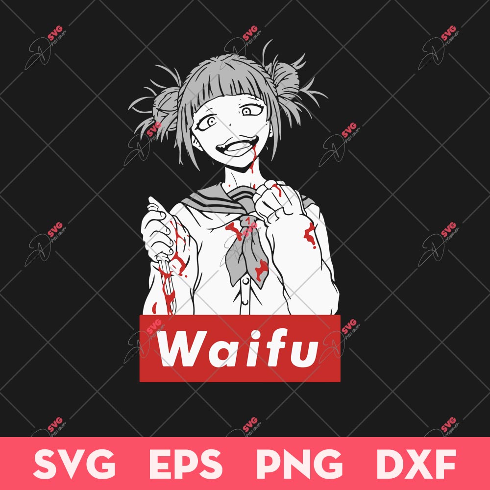 Waifu Toga SVG, Toga Himiko SVG, My Hero Academia SVG