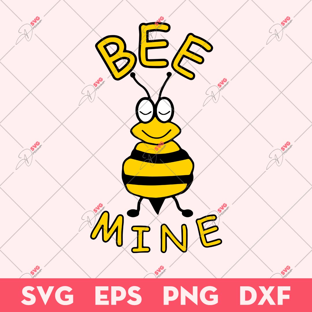 Bee Mine Valentine SVG, Bee Mine SVG, Valentine SVG