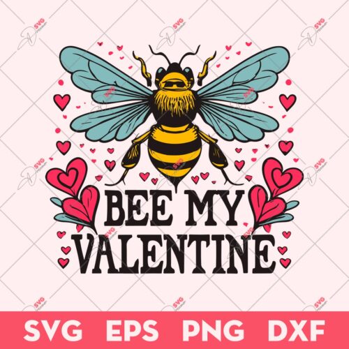 Bee Mine Valentine SVG, Valentine Day SVG, Bee Mine SVG