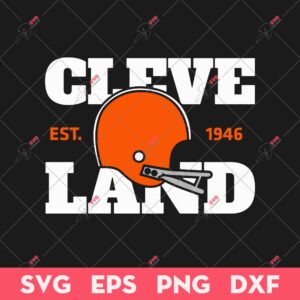 Cleveland Football EST 1946 SVG, Cleveland Browns SVG, Football SVG
