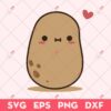 Cute Potato In Love SVG, Cute Valentine SVG, Valentine's Day SVG