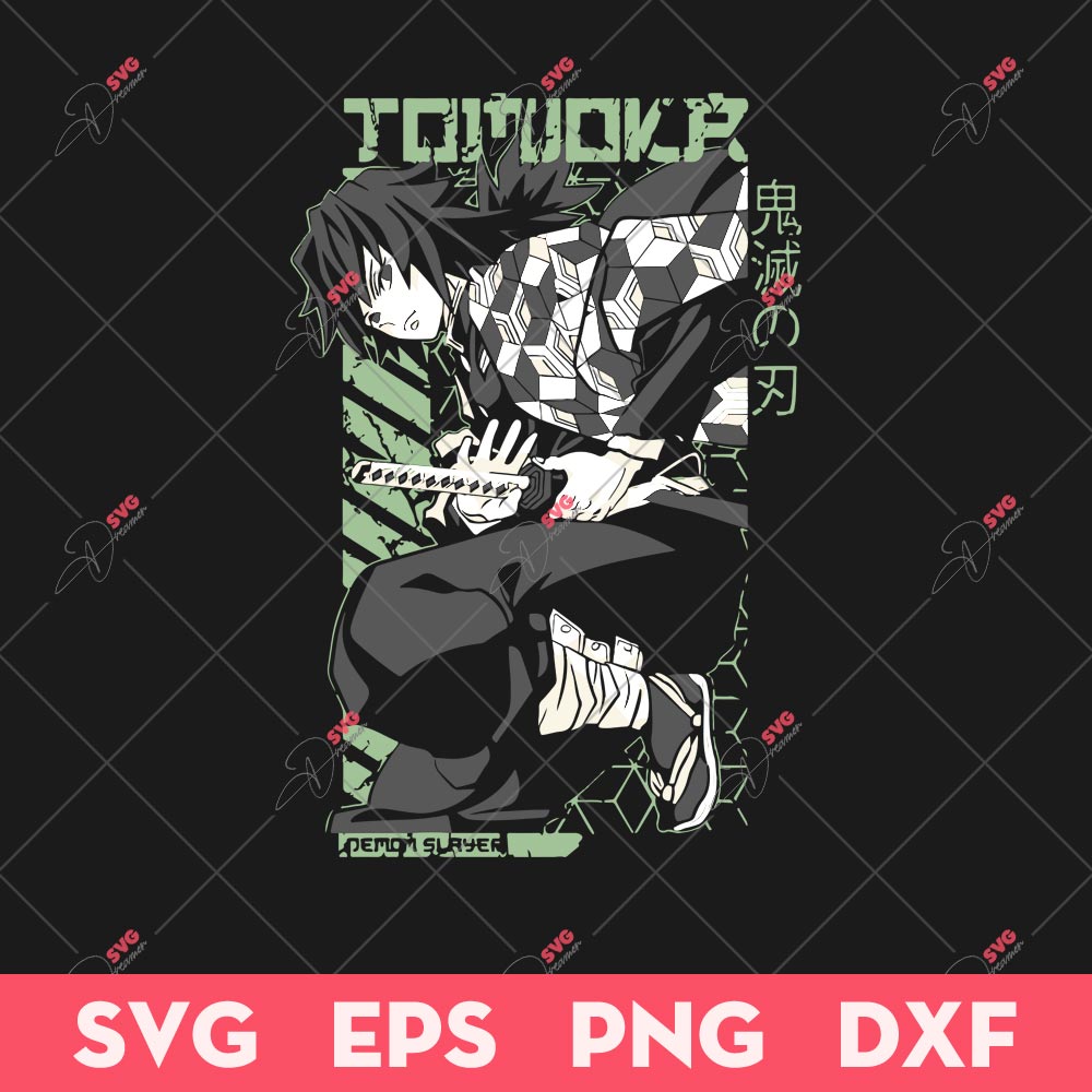 Giyu Tomioka SVG, Demon Slayer SVG, Anime SVG