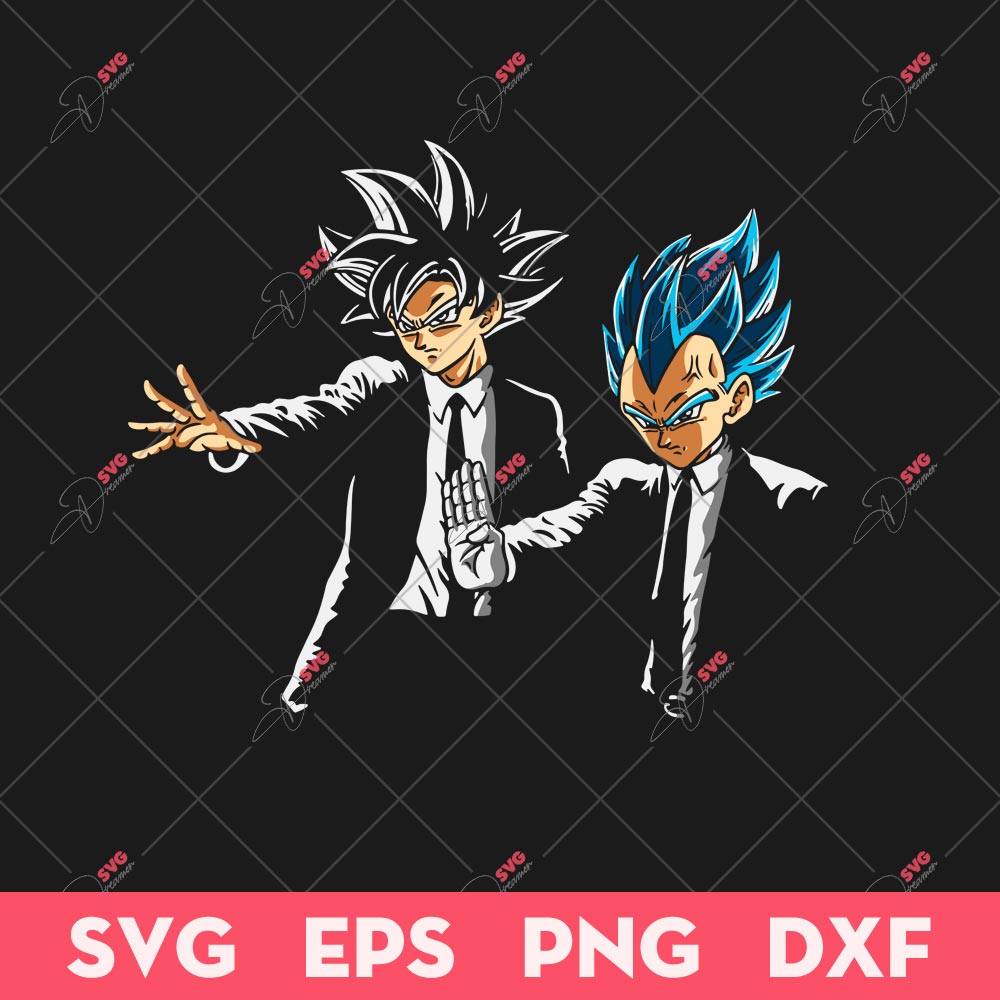 Goku And Vegeta SVG, Goku Fight Together SVG, Dragon Ball SVG