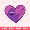 Grimace SVG, Amour Grimace Valentines SVG, Valentine's Day SVG