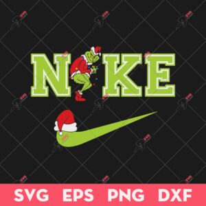 Grinch Nike Logo Christmas SVG, Grinchmas SVG, Nike Logo SVG