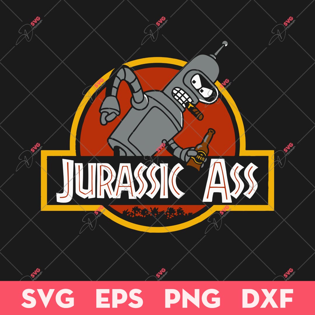 Jurassic Ass SVG, Funny Bender SVG, Jurassic Bender SVG