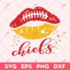 Kansas City Chiefs Lips SVG, Kansas City Football SVG, Chiefs Lips SVG