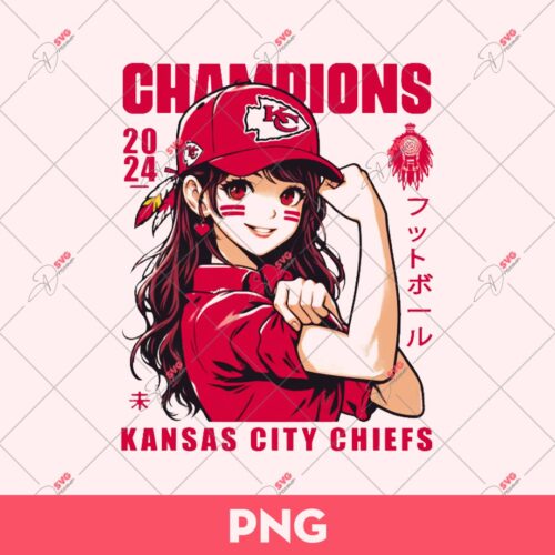 Kansas Japanese Fan Anime PNG, Kansas City Chiefs PNG, Football Club PNG