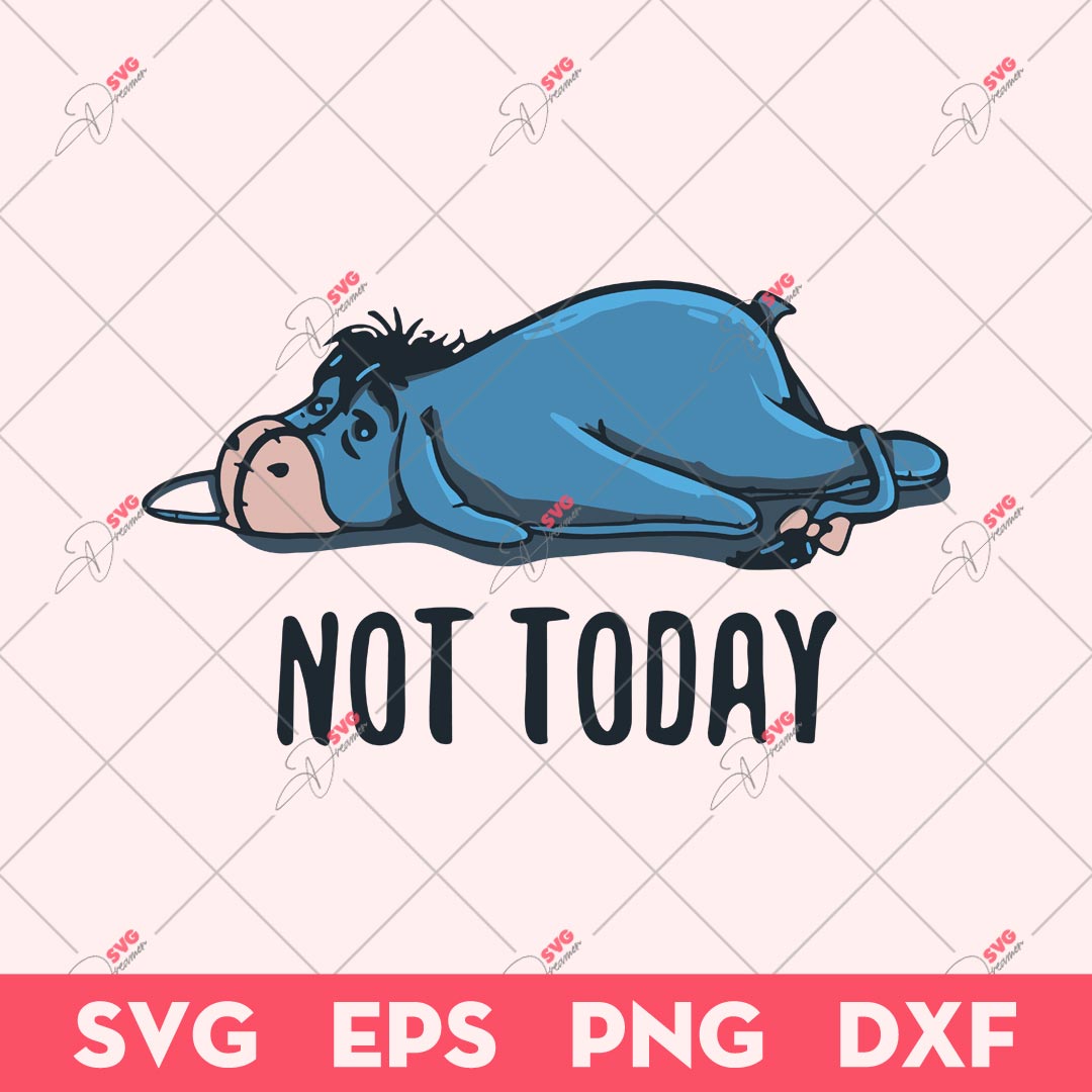 Lazy Donkey SVG, Not Today SVG, Funny Animals SVG