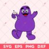 Mascotte De Restauration Rapide McDonald's Grimace SVG, McDonald's Grimace SVG, Trending SVG