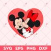 Mickey Mouse Valentine SVG, Mickey And Minnie Valentine SVG, Disney Valentine SVG