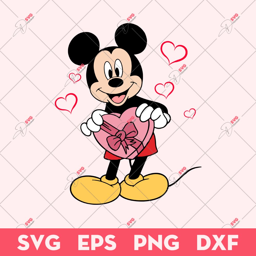 Mickey Mouse Valentines SVG, Disney Valentines SVG, Valentines Day SVG
