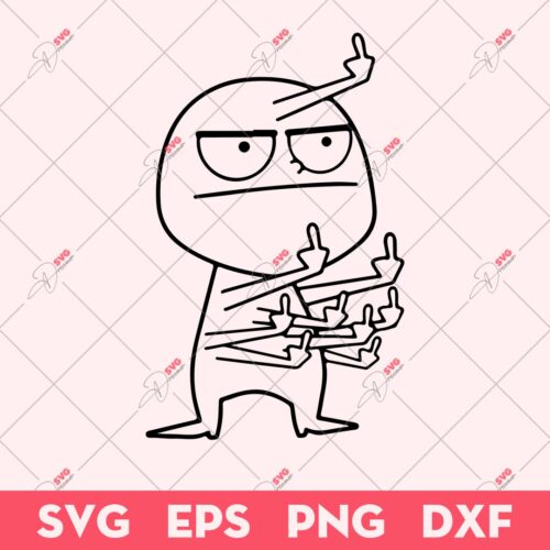 Middle Finger Maniac SVG, Middle Finger SVG, Funny SVG