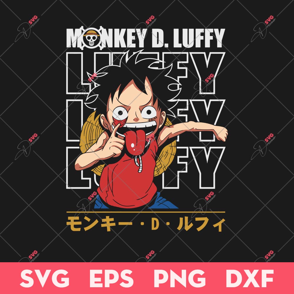 Monkey D Luffy SVG, One Piece SVG, Anime SVG