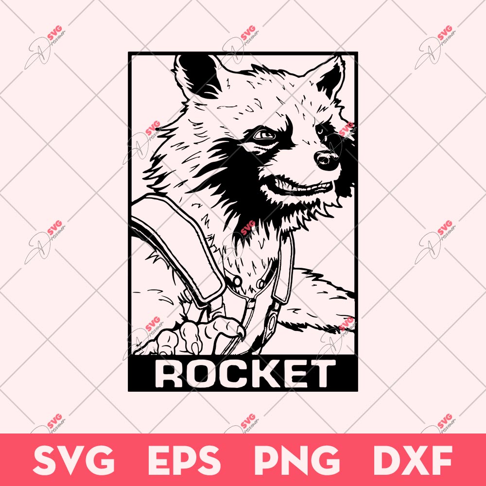Pop Raccoon Rocket SVG, Marvel SVG, Movie SVG