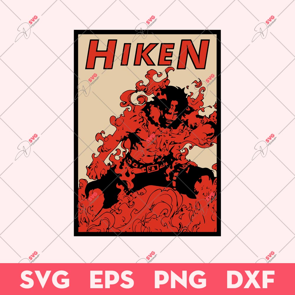 Portgas D Ace Hiken SVG, One Piece SVG, Hiken Anime SVG