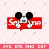 Soupreme Mickey Mouse SVG, Funny Soupreme SVG, Supreme Logo SVG