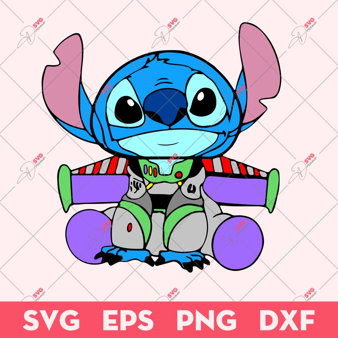 Stitch X Buzz Lightyear SVG, Stitch SVG, Buzz Lightyear SVG
