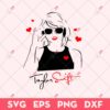 Taylor Swift Heart SVG, Valentine Day SVG, Swiftie SVG
