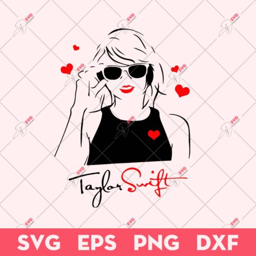 Taylor Swift Heart SVG, Valentine Day SVG, Swiftie SVG
