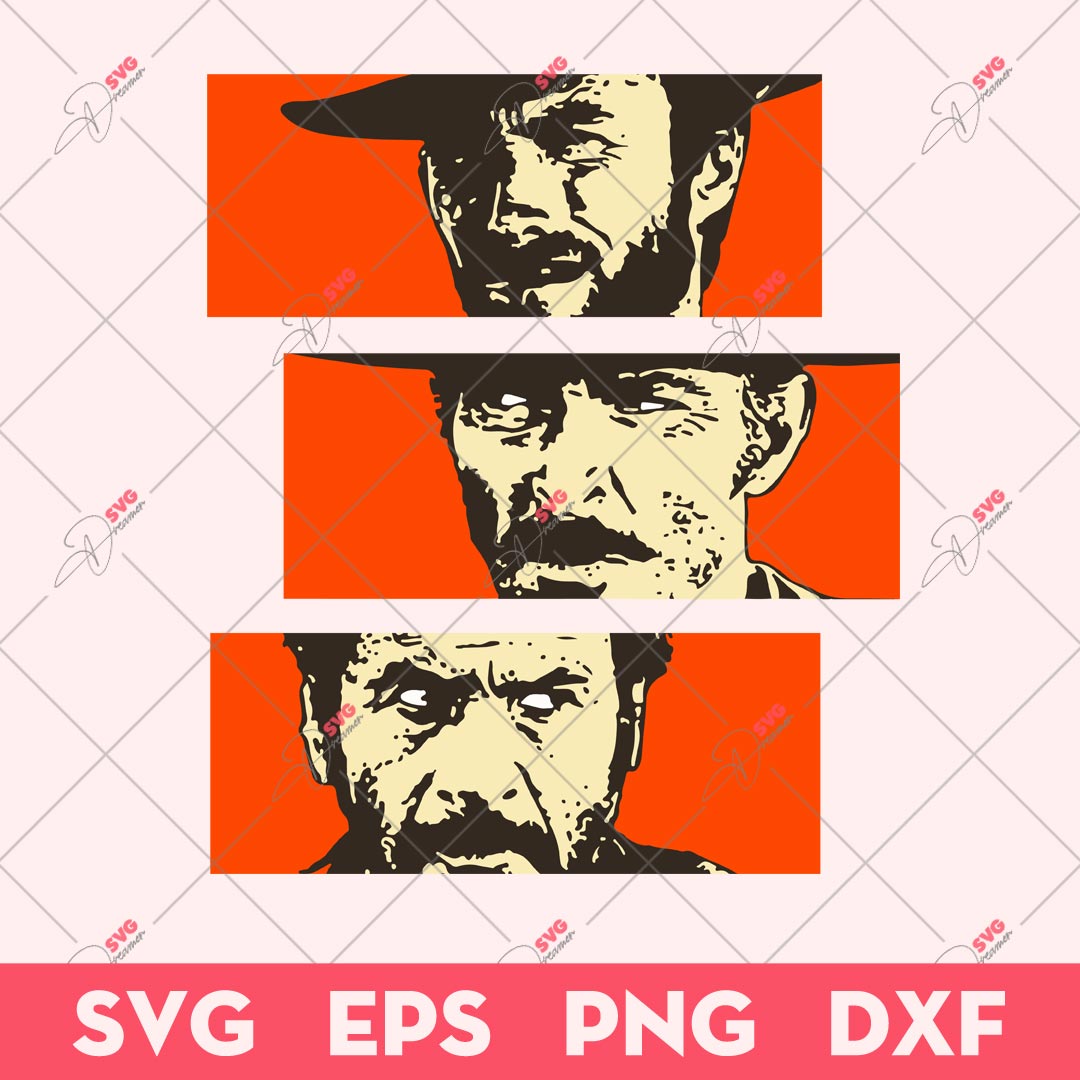 The Good The Bad And The Ugly SVG, The Good The Bad Movie SVG, Movie SVG