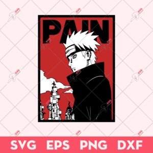 Uzumaki Nagato SVG, Pain Akatsuki SVG, Naruto Anime SVG