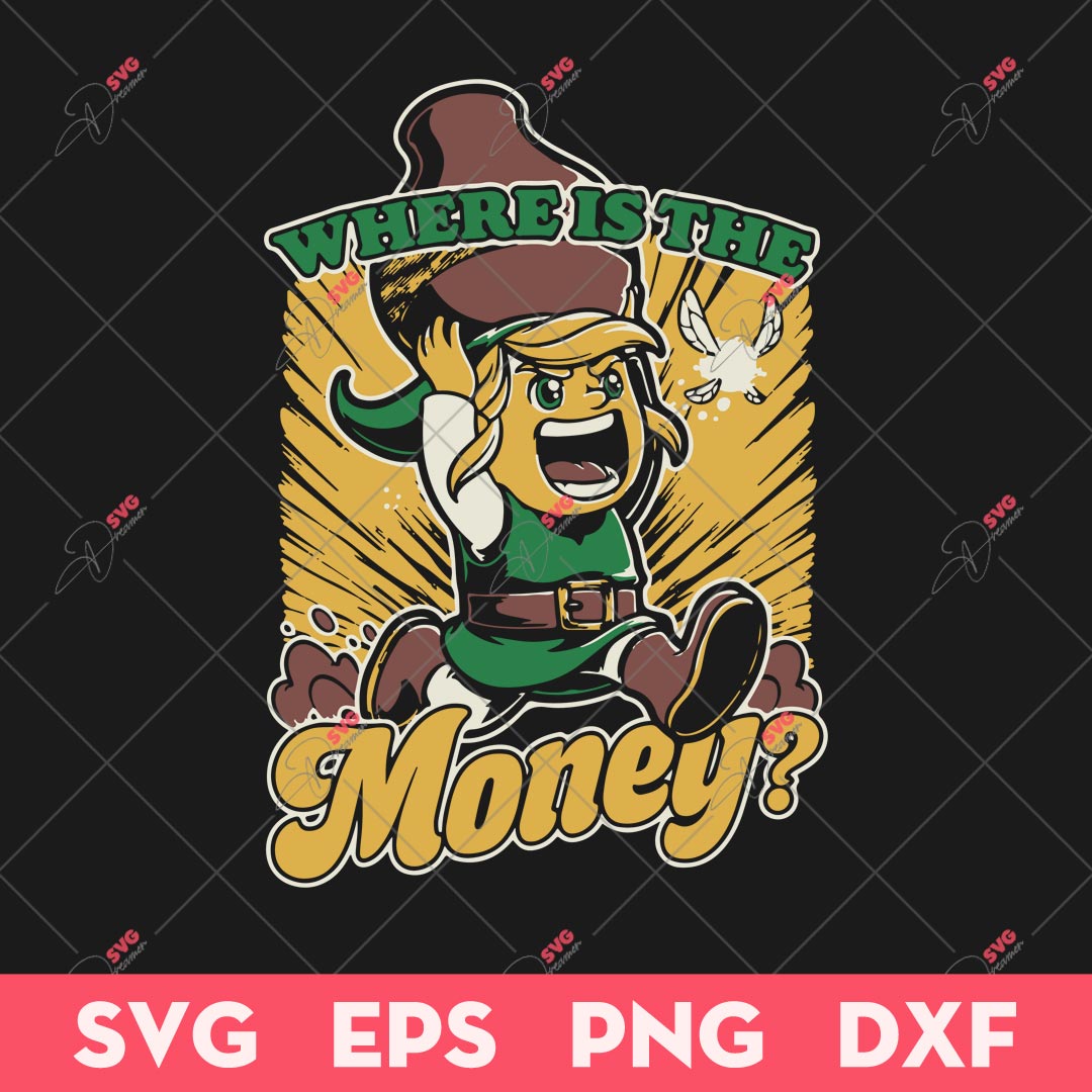 Where Is The Money SVG, Game Elf Money SVG, Games SVG