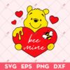 Winnie Pooh Valentine SVG, Valentine Day SVG, Winnie Pooh SVG