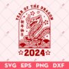 Year Of The Dragon 2024 SVG, Dragon 2024 SVG, Chinese Lunar Year 2024 SVG