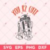 You R2 Cute SVG, Valentine's Day SVG, Love SVG