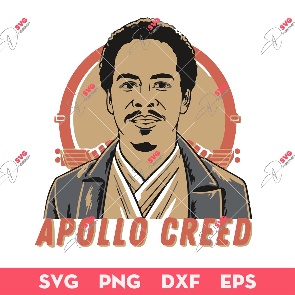 Apollo Creed SVG, Apollo Creed Rocky SVG, Carl Weathers SVG