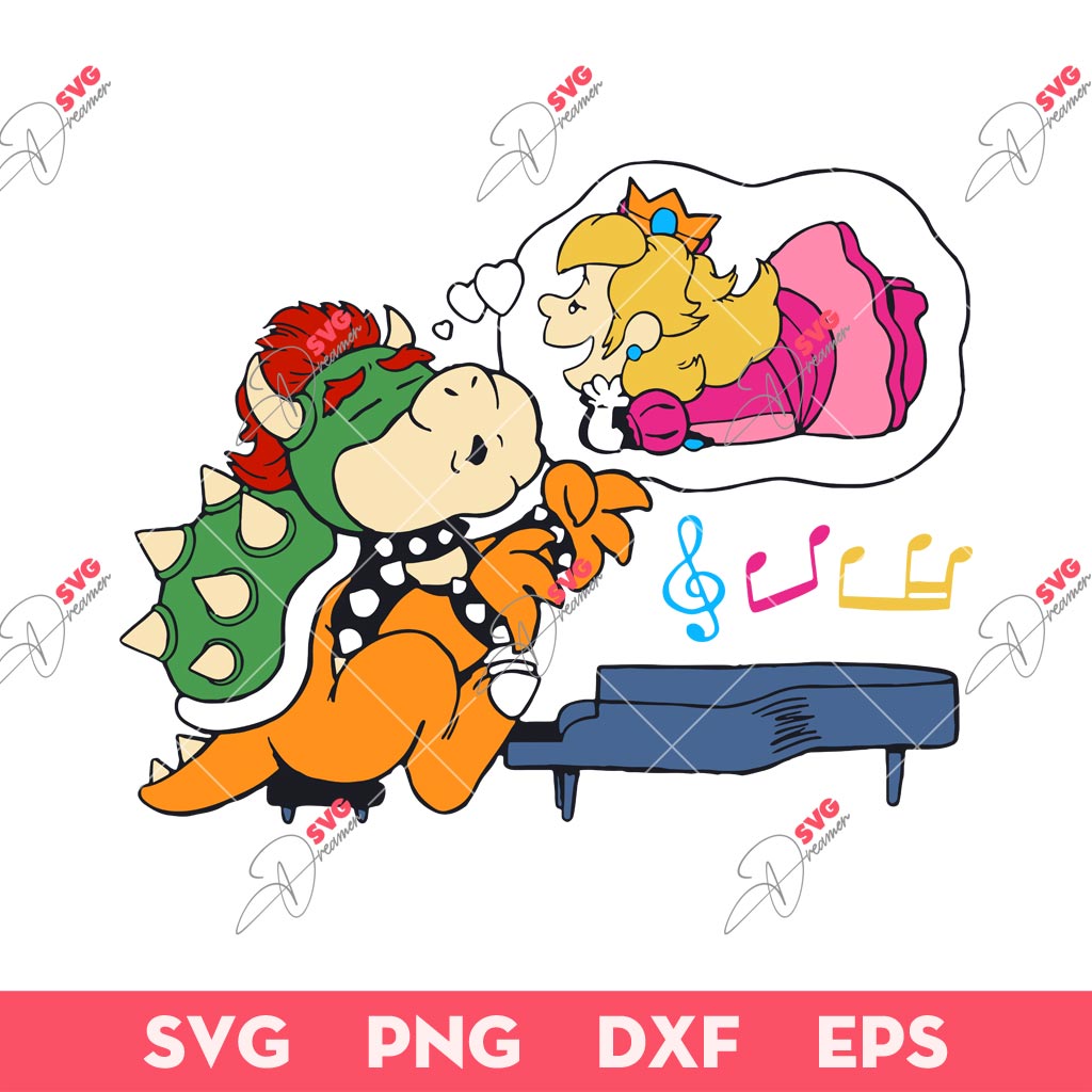Bowser SVG, Bowser's Song SVG, Super Mario SVG