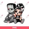 Chicano Franky And Bride Nike PNG, Franky Bride Cartoon Nike PNG