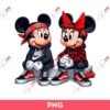 Chicano Mickey Minnie Mouse PNG, Disney Mickey Minnie Love PNG, Valentine Disney PNG