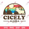 Cicely Alaska Elev 6572 SVG, Cicely Alaska SVG, Northern Exposure SVG