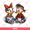 Chicano Cartoon Disney Donald And Daisy Duck PNG, Chicano Donald Daisy Duck PNG