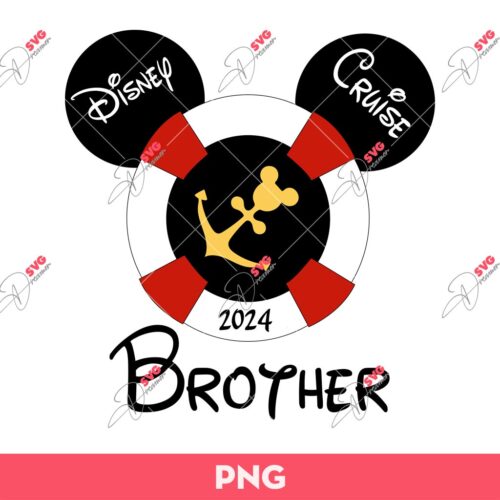 Disney Cruise Brother 2024 PNG, Disney Mickey Mouse PNG, Mickey Mouse Brother 2024 PNG