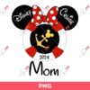 Disney Cruise Mom 2024 PNG, Disney Minnie Mouse PNG, Minnie Mouse Mom 2024 PNG