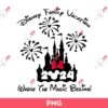 Disney Family Vacation 2024 PNG, Where The Magic Begins PNG, Disney Minnie Mouse Family Vacation PNG