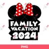 Disney Minnie Mouse Family Vacation 2024 PNG, Family Vacation 2024 PNG, Disney Minnie Mouse Family PNG